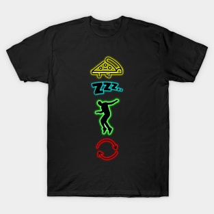 Neon Eat Sleep Rave Repeat T-Shirt